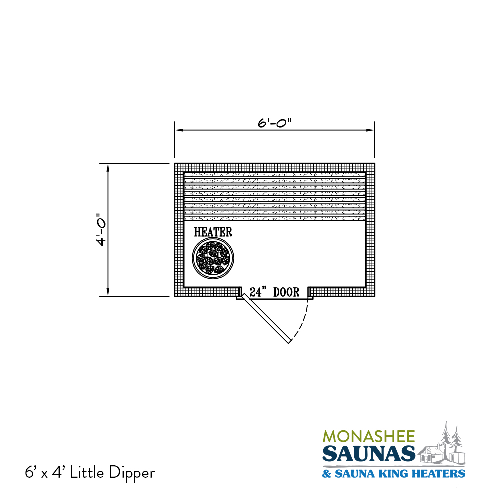 Monashee Sauna Little Dipper Exterior Sauna 6' x 4'